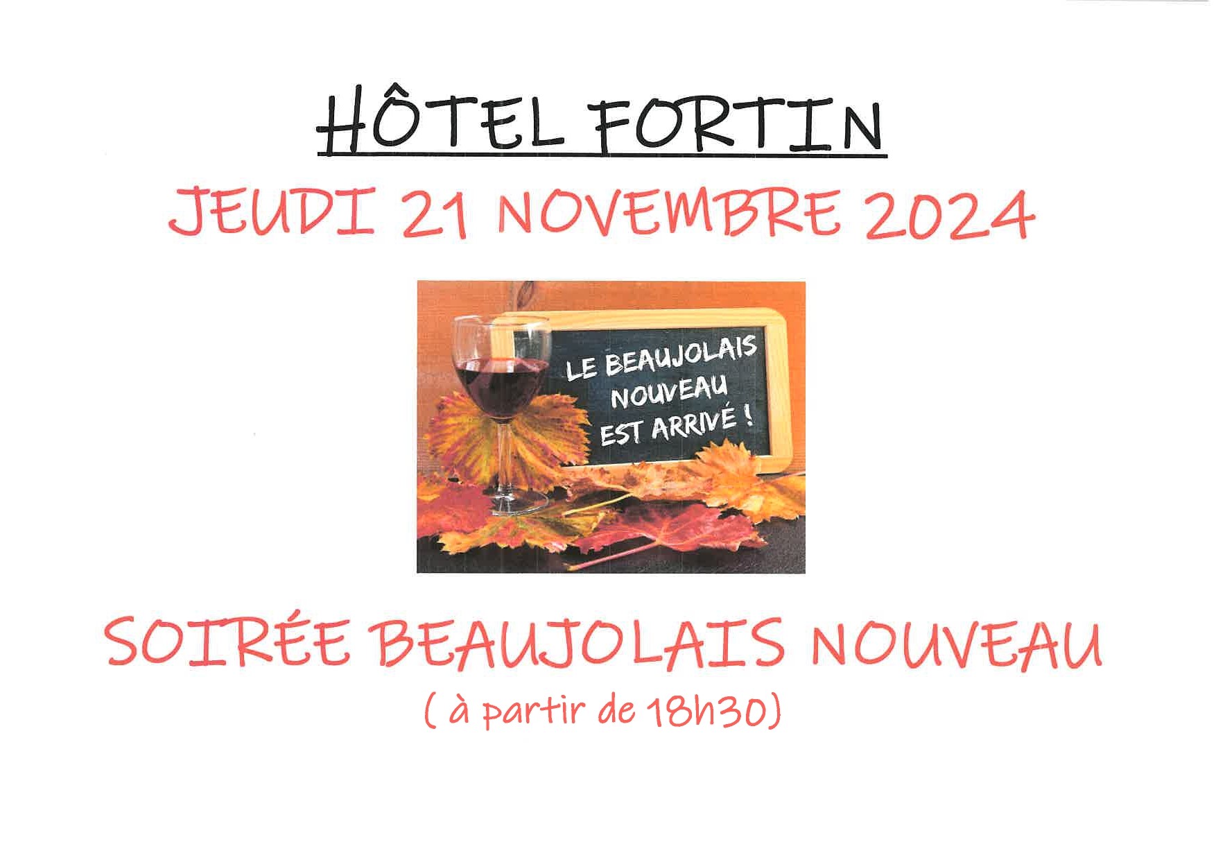 soiree beaujolais nouveau