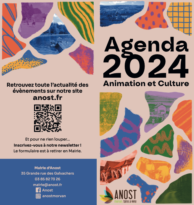 agenda animation et culture 2024 ANOST
