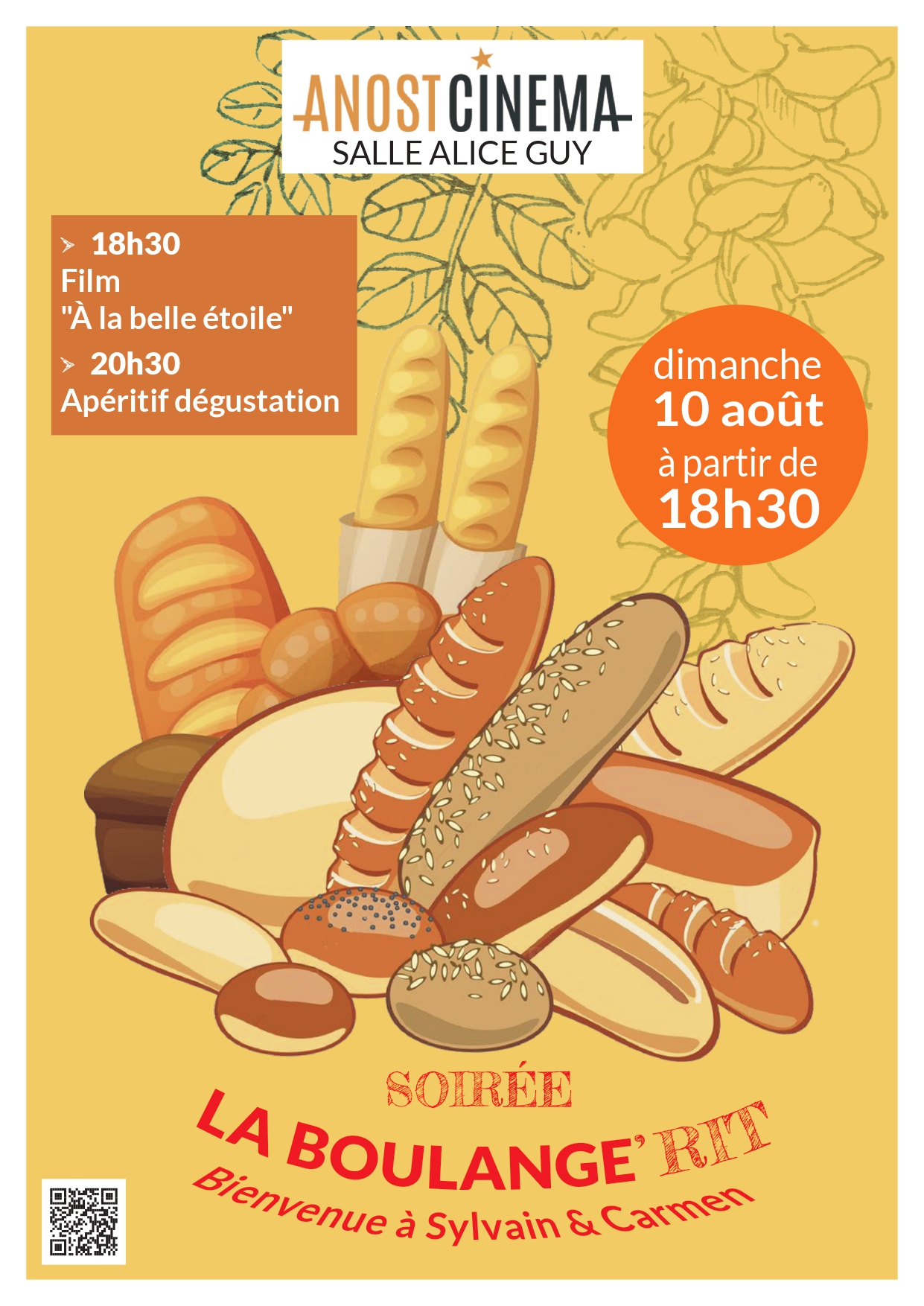 soiree boulangerie cinema